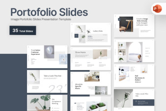 Portofolio Slide PowerPoint Template